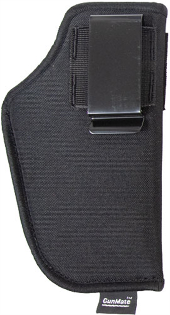 Picture of Uncle Mike's 21306 Gunmate Holster Iwb Size 06 Black Tri-Laminate Belt Clip Fits Med Frame Pistol Fits 4" Barrel Ambidextrous 21306C