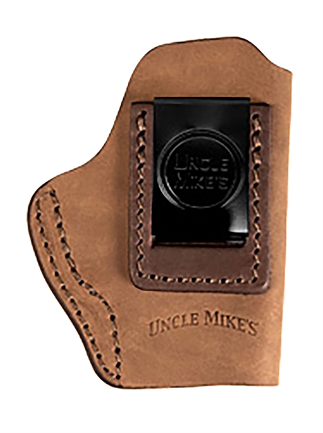 Picture of Uncle Mikes-Leather(1791) Umiwb1brwa Inside The Waistband  Iwb Size 01 Brown Leather Belt Clip Fits Walther Ppk UM-IWB-1-BRW-R 810102212283
