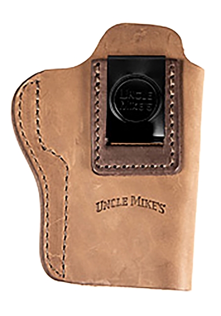 Picture of Uncle Mikes-Leather(1791) Umiwb5brwa Inside The Waistband  Iwb Size 05 Brown Leather Belt Clip Fits Sig P320 Right Hand UMLUM-IWB-5-BRW-R 810102212368