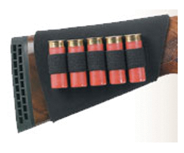 Picture of  Uncle Mike's 88493 Buttstock Shell Holder  Black Neoprene 5Rd Shotgun