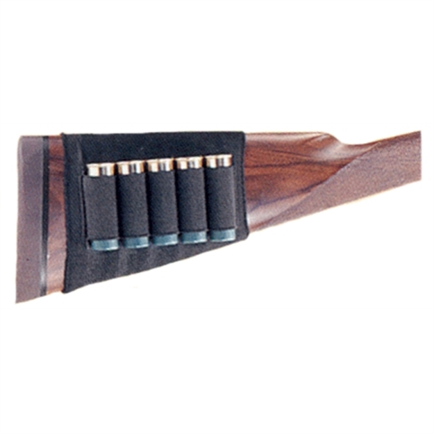 Picture of Uncle Mikes Buttstock Shell Holder Kodra Shotgun Open Style Black 88491 043699884919