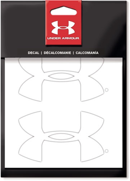 Picture of Under Armour Armour 4" 2-Pack UA Logo White Decal<