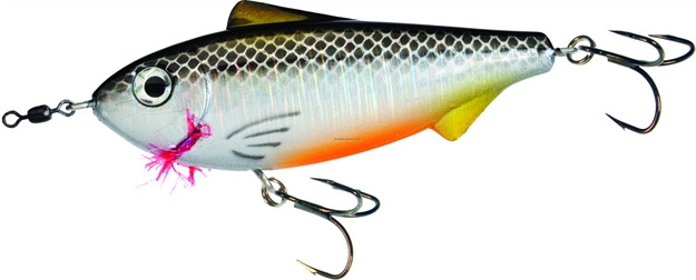 Picture of Unfair Paul's Dinkum Greenie Twitchbait, 2 3/4", 3/8 Oz, 3X Hooks, Black Orange, Suspending