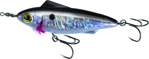 Picture of Unfair Paul's Rip-N-Slash Super Search/Twitchbait, 2 3/4", 3/8 Oz, 3X Hooks, Pearl Black, Suspending