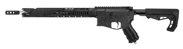 Picture of Unique-Ars Freedomrifle15 Freedom  5.56X45mm Nato 16" 30+1 Black Anodized Black 6 Position Skeletonized A-Frame Stock Black Unique Grip Right Hand