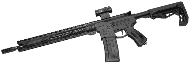 Picture of Unique-Ars Slimfreedomrifle15 Freedom  5.56X45mm Nato 16" 30+1 Black Anodized Black 6 Position Skeletonized A-Frame Stock Black Unique Grip Right Hand