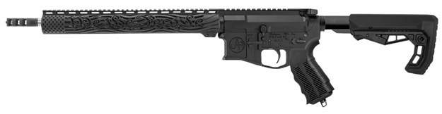 Picture of Unique-Ars Slimwtprifle15 WE The People  5.56X45mm Nato 16" 30+1 Black Anodized Black 6 Position Skeletonized A-Frame Stock Black Unique Grip Right Hand