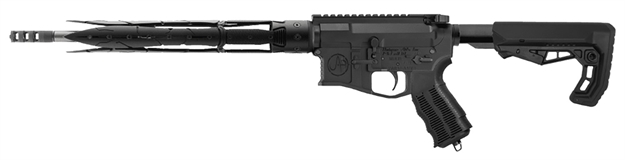 Picture of Unique-Ars Swordsrifle15 Swords  5.56X45mm Nato 16" 30+1 Black Anodized Black 6 Position Skeletonized A-Frame Stock Black Unique Grip Right Hand