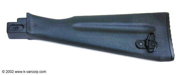Picture of U.S. Made Black Polymer Buttstock Assembly For Stamped Receiver Rifles, Nato Length