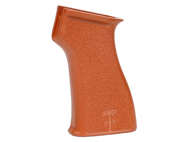 Picture of  US Palm Gr087 Pistol Grip  Bakelite Orange Synthetic Fits Ak-47, Ak-74, Pkm, Akm