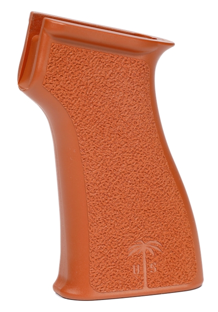 Picture of  US Palm Gr087 Pistol Grip  Bakelite Orange Synthetic Fits Ak-47, Ak-74, Pkm, Akm