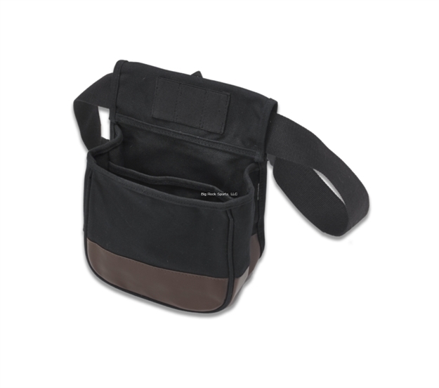 Picture of US Peacekeeper Divided Shell Pouch - Blk/Tan 8" X 4" X 7.5" P23010
