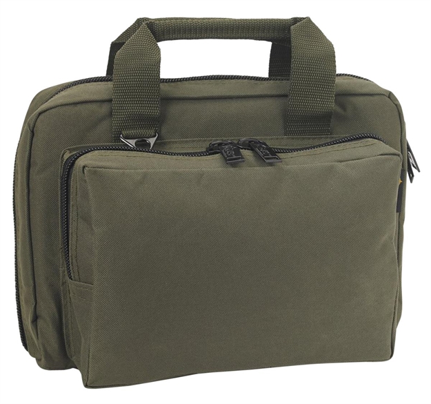 Picture of  US Peacekeeper P21106 Mini Range Bag Water Resistant OD Green 600D Polyester With 8 Mag Pockets, Lockable Zippers & Wraparound Handles 12.75" L X 8.75" H X 3" D Exterior Dimensions