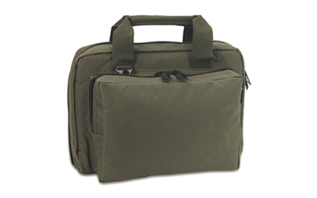 Picture of  US Peacekeeper P21106 Mini Range Bag Water Resistant OD Green 600D Polyester With 8 Mag Pockets, Lockable Zippers & Wraparound Handles 12.75" L X 8.75" H X 3" D Exterior Dimensions 663306211060