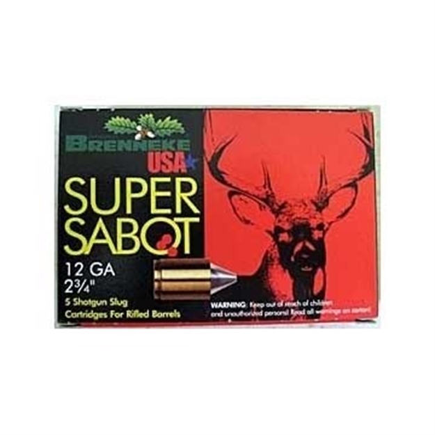 Picture of Usa Brenneke Ammo Supersabot 12Ga.2 3/4In 1 1/8Oz. Slug