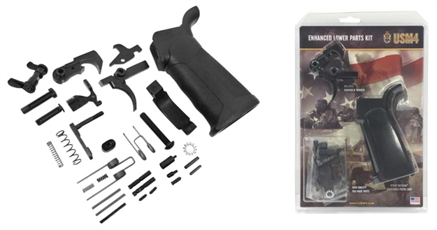 Picture of Usm4 15001346 Ar15 Lower Parts Kit Enhanced Ambidextrous Ar-15