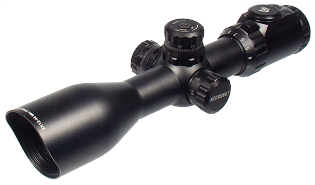 Picture of Utg Scp3-Um312ao Accushot  Black Hardcoat Anodized 3-12X 44Mm 30Mm Tube Illuminated Red/Green Mil-Dot Reticle SCP3UM312AOIEW