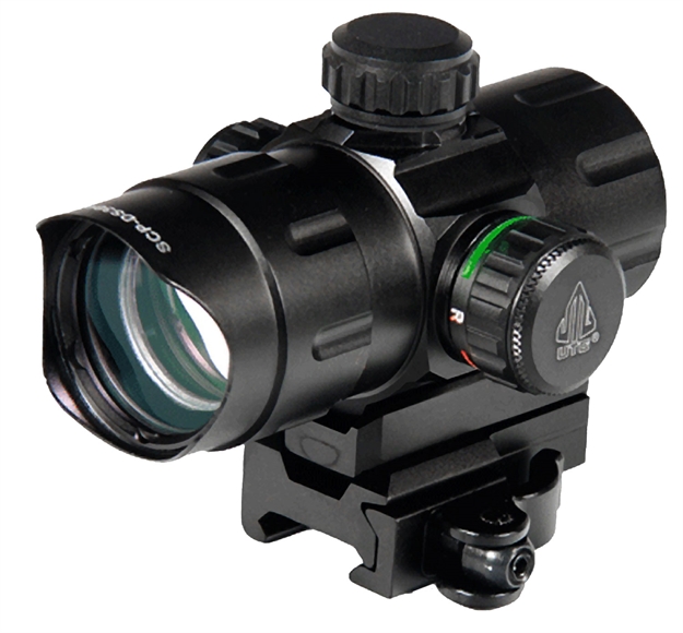 Picture of  Utg Scpds3840w Ita  Black Anoidized 1X 38Mm Tube 4 Moa Red/Green Cbq Dot Reticle