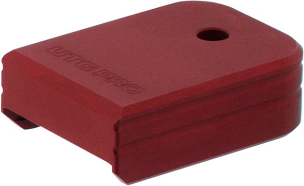 Picture of Utg Pro +0 Glock Large Frame Base Pad Matte Red Aluminum
