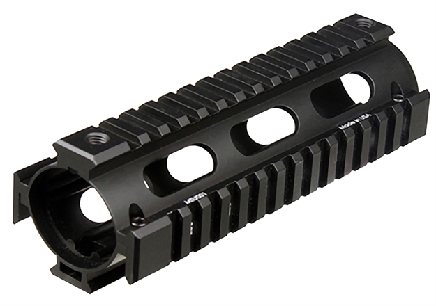 Picture of  Utg Pro Mtu001 Pro Quad Rail Handguard Drop-In Aluminum Black Anodized Hardcoat Picatinny Rail, For Carbine Ar-15
