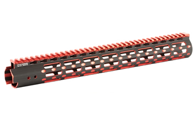 Picture of Utg Pro M-Lok 15"Sslm 2Tn RL Blk/Rd MTU019SSMR2