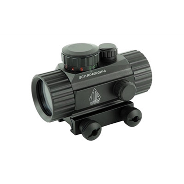 Picture of  Utg Scprd40rgwa Ita  Black Anodized 1X 38Mm Tube 4 Moa Red/Green Cbq Dot Reticle 712274528987