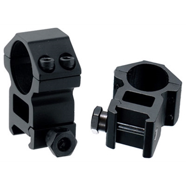 Picture of Utg Rings 1" High Profile Matte Black Picatinny/Weaver RGWM25H4 4712274524415