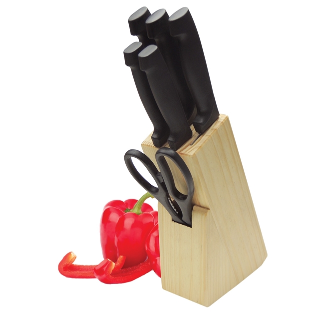 Picture of Utica 7 Piece Cutlery Block Set