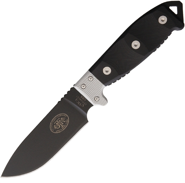Picture of Utica Utks3 Fixed 3.5 IN Black Blade Black Micarta Handle