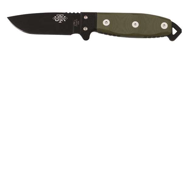 Picture of Utica Utks3th Fixed 3.5 IN Black Blade Olive Micarta Handle