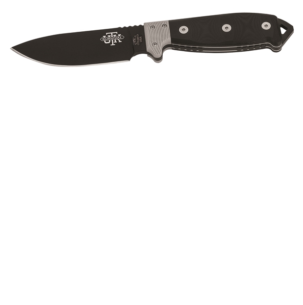 Picture of Utica Utks4 Fixed 4.5 IN Black Blade Black Micarta Handle