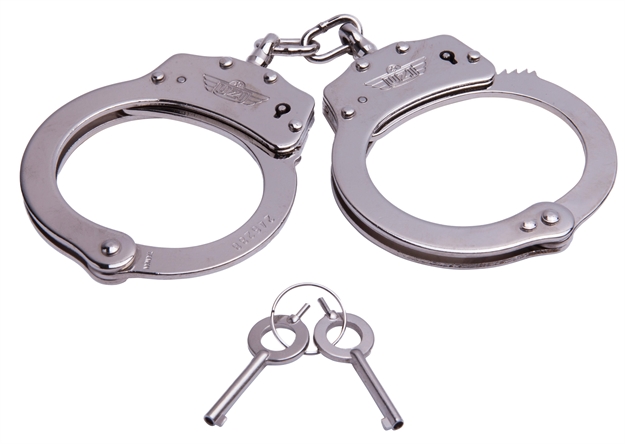 Picture of  Uzi Accessories Uzihccs Handcuffs Chain Silver Stainless Steel Includes 2 Keys 024718900056