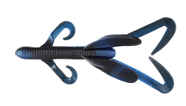 Picture of V & M Baits B-Swamp Hog 3.5" 10B BK BL Swrl