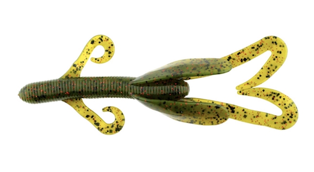 Picture of V & M Baits B-Swamp Hog 3.5" 10B Wtm Red BSWHWR10