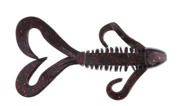 Picture of V & M Baits J-Bug 4" 8Bg Blk Red Glitter JBBRG8 769917280539