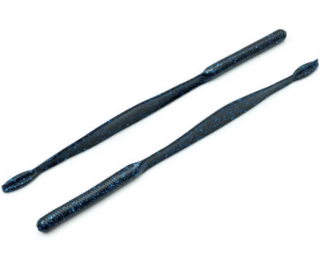 Picture of V & M Baits Str Wild Worm 9" 8B Blk Blue SWWBB8