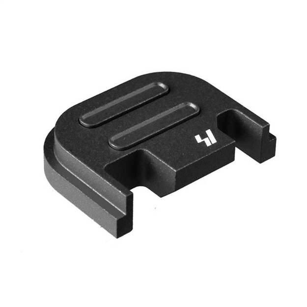 Picture of Strike Industries Gspv2bk V2 Slide Cover Plate Compatible W/Glock Gen1-4 Black Anodized Aluminum SIGSPV2BK