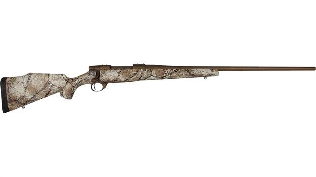 Picture of Weatherby Vanguard Badlands Bolt Action Rifle, 7Mm Rem, 26" Bbl, Badlands Camo Stock, Burnt Bronze Cerakoted VAP7MMRR60BR