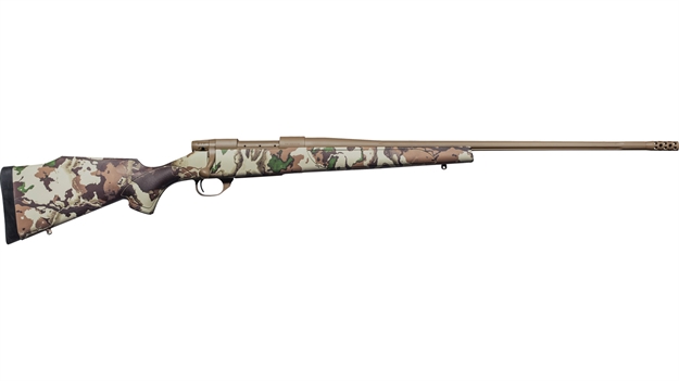 Picture of Weatherby Vanguard First Lite Bolt Action Rifle, 6.5-300 Wby, 28" Fluted Bbl W/Brk, First Lite Camo Stk,  Fusion Fde Cerakoted VFN653WR8B