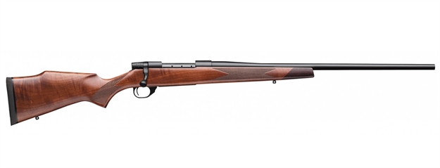Picture of Weatherby Vanguard Sporter Bolt Action Rifle 22-250 Rem, Rh, 24 In, Matte Blued, Wood Stk, 5+1 Rnd, Adj Trgr VDT222RR4O 747115421022