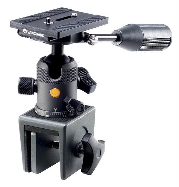 Picture of Vanguard Veo2bh-50Wm Veo 2 Bh-50 Window Mount Dark Gray Aluminum Clamp Mount