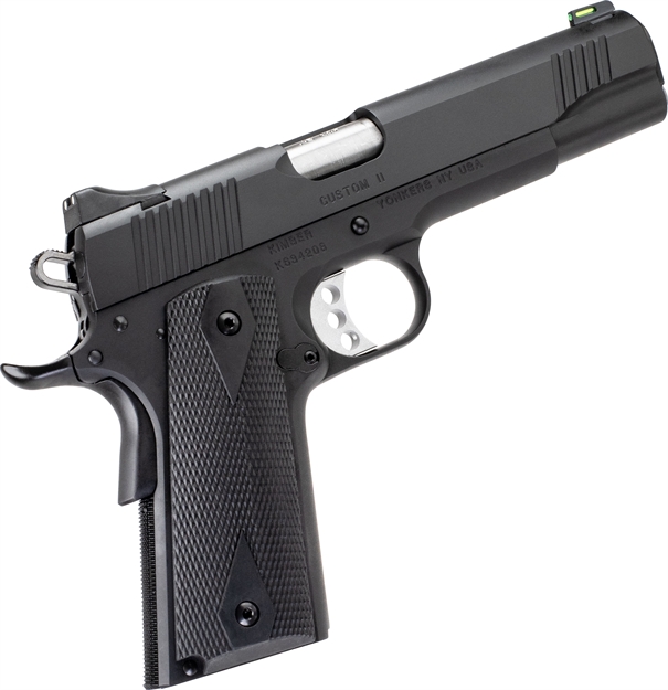 Picture of Kimber Mfg, Inc 3700549 Custom II  Full Size Frame 45 Acp 8+1 5" Stainless Match Grade Barrel, Matte Black Serrated Stainless Steel Slide, Matte Black Steel Frame W/Beavertail, Black Hogue Rubber Grip KIM3700549 669278375496