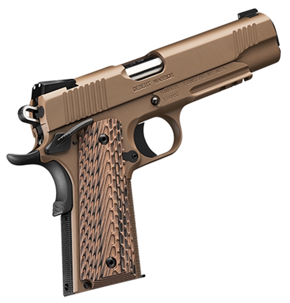 Picture of Kimber Mfg.,Inc 3000236 Desert Warrior  45 Acp 7+1 5" Front Serrations Steel Slide Desert Tan Kimpro II G-10 Grip KIM3000236 669278302362