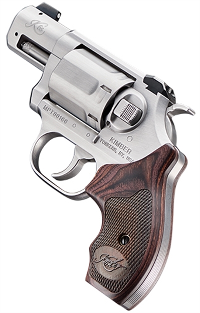 Picture of Kimber Mfg, Inc 3400021 K6s  Da/Sa 357 Mag 6 Shot 2" Brushed Stainless Steel Barrel & Cylinder, Brushed Stainless Steel Frame, Diamond Checkering Grip, Exposed Hammer KIM3400021 669278340210