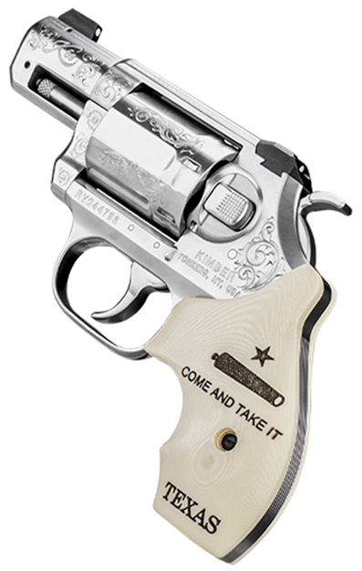 Picture of Kimber Mfg, Inc 3400028 K6s Texas Edition Da/Sa 357 Mag 6 Shot 2" Brushed Stainless Steel Barrel & Cylinder, Brushed Stainless Steel Frame, Bonded Ivory Grip, Exposed Hammer KIM3400028 669278340289