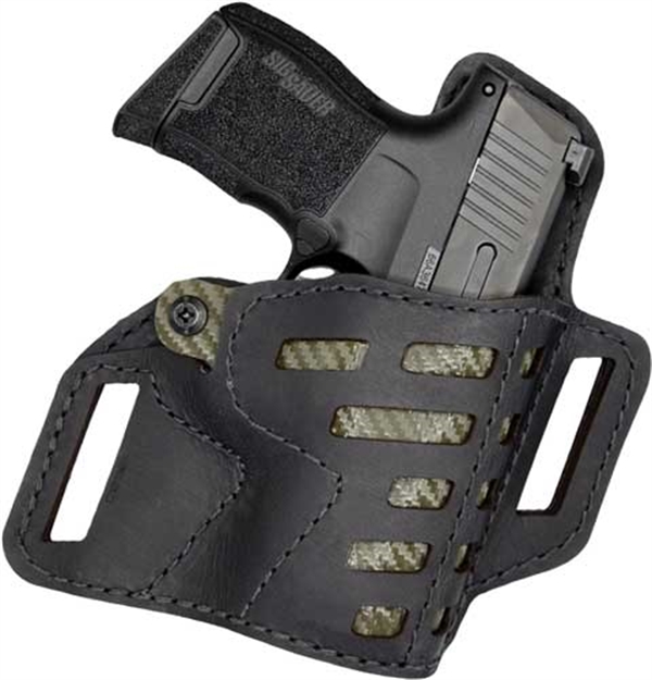 Picture of Versacarry Compound Holster Owb Kydex Leather RH Comp/Full SZ 1 Blk