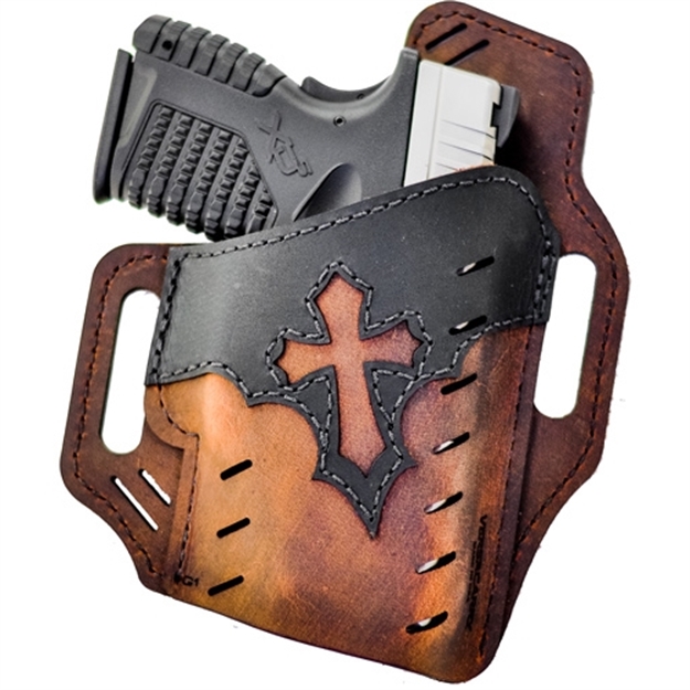 Picture of Versacarry Guardian Holster Owb RH Size 1 (Full Size) (Arc Angel) Distressed Brown - Bbl UP TO 4" UGA1BRN 659682003733