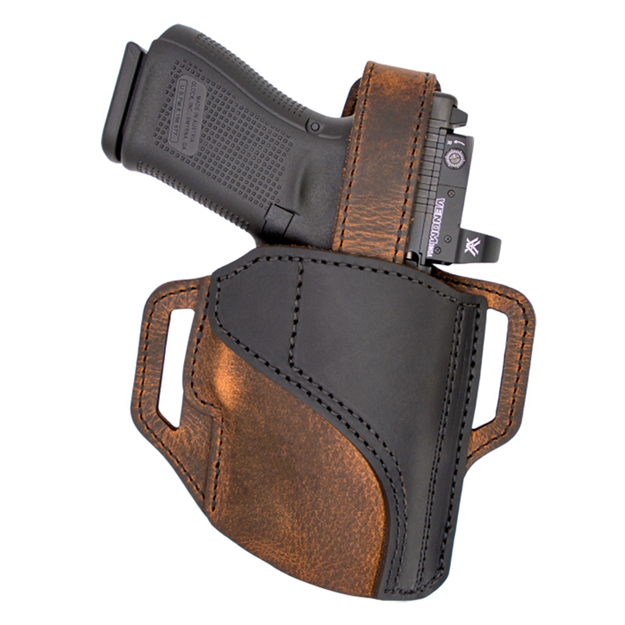Picture of Versacarry Holsters Trooper Holster Owb Thumb Break SF Hellcat Blk/Brn TR2214-2 687408401129