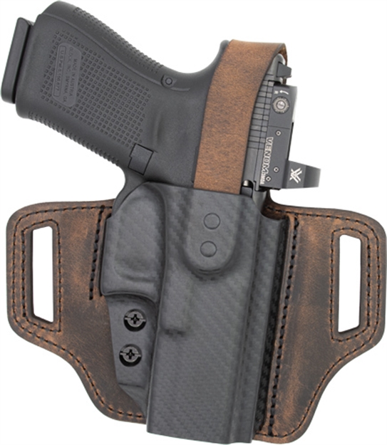 Picture of Versacarry Insurgent Thumb Brk Owb Holster Ply/Brn SW Shield! INSTCF201SHD