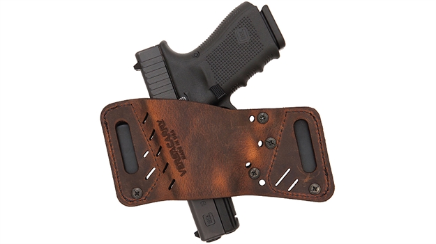 Picture of Versacarry Water Buffalo Quick Slide Outside /Inside The Waistband /Tuckable Holster-Metal Clips-Ambidextrous -Distressed Brown 42311